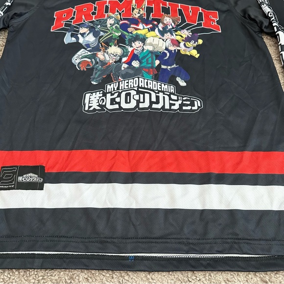 Primitive x My Hero Academia Black Hockey Jersey Size M - Picture 8 of 10